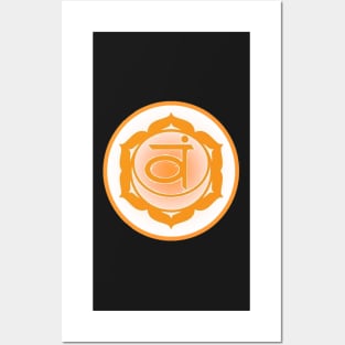 Embrace my emotions Sacral Chakra- Teal Posters and Art